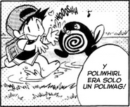 Rojo y Poliwag de niños.