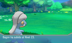 Un  subiendo de nivel.