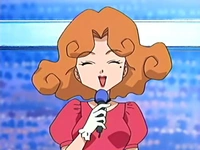 Vivian como juez en el Gran Festival de Kanto.