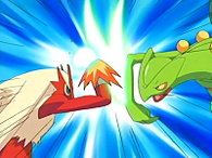 ... para bloquear el Hoja aguda del Sceptile de Ash.