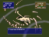 Persian usando mimético en Pokémon Stadium.