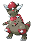 Imagen de Rampardos variocolor macho o hembra en Pokémon Negro y Blanco