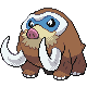 Imagen de Mamoswine macho en Pokémon Diamante y Perla