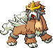 Imagen de Entei variocolor en Pokémon Negro y Blanco