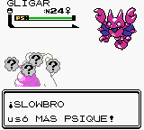 Slowbro usando más psique en la segunda generación.