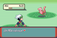 Mew aparece en el nivel 30.