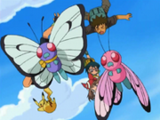 OPJ10 Butterfree junto al Butterfree Rosa