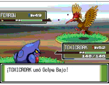 Golpe bajo DP.gif (226 kB) Toxicroak usando golpe bajo en la cuarta generación.