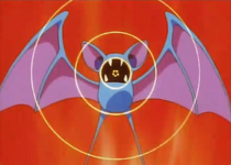 Zubat de Brock usando supersónico. Lanza varios aros de sonido...