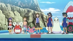 EP1152 participantes Carrera de atletismo marino Pokémon