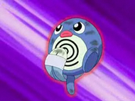 Un Poliwag usando tambor.