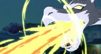 Aerodactyl usando hiperrayo.