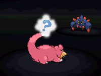 Slowpoke usando amnesia en la quinta generación.