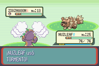 Tormento RZE.png (7 kB) Nuzleaf usando tormento en la tercera generación.