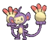 Imagen de Ambipom macho en Pokémon X, Pokémon Y, Pokémon Rubí Omega, Pokémon Zafiro Alfa, Pokémon Sol y Pokémon Luna