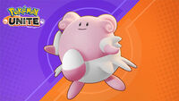 Blissey disponible en Pokémon UNITE.