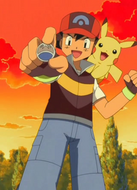 Ash con la medalla.