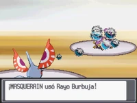 Masquerain usando rayo burbuja en la cuarta generación.