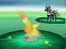 Gulpin usando reserva en la quinta generación.