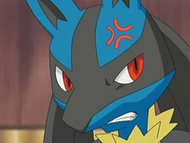 Lucario molesto.