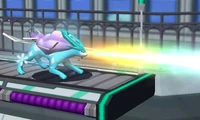 Suicune usando rayo aurora