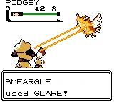 Smeargle usando deslumbrar en la segunda generación.