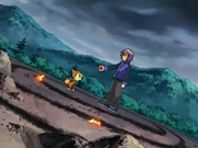 EP520 Polo ofreciendo a Chimchar unirse a su equipo