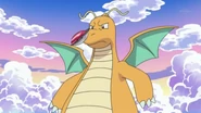 Iris capturando a Dragonite.