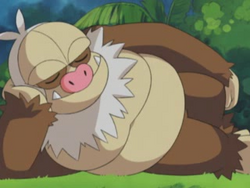 Imagen de Slaking durmiendo