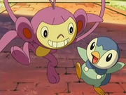 EP529 Ambipom y Piplup