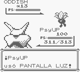 Alakazam usando pantalla de luz en la primera generación.