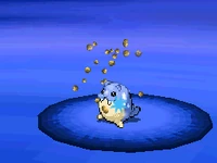 Spheal recibiendo picadura en la quinta generación.