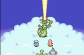 Rayquaza disparando su hiperrayo en Pokémon Mundo Misterioso 1.