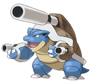 Cuando Blastoise se transforma en Mega-Blastoise, su habilidad cambia a megadisparador.