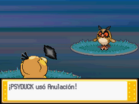 Psyduck usando anulación en la cuarta generación.