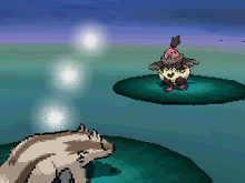 Linoone usando lanzamiento en la quinta generación.