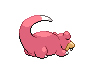 Imagen posterior de Slowpoke macho o hembra en la quinta generación
