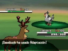 Sawsbuck usando adaptación en la quinta generación.