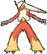 Imagen de Blaziken macho en Pokémon X, Pokémon Y, Pokémon Rubí Omega, Pokémon Zafiro Alfa, Pokémon Sol y Pokémon Luna