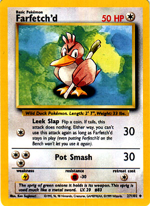 Farfetch'd (Base Set TCG), Pokémon Wiki