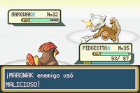 Marowak usando malicioso en la tercera generación.