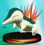 Trofeo de Cyndaquil en Melee.