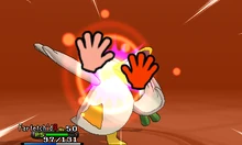 Farfetch'd recibiendo buena baza en la sexta generación.