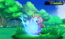 Illumise recibiendo salmuera en la sexta generación.