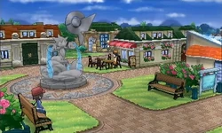 Kalm sentado en un banco.