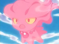 ... quien al instante, es devuelto a su Poké Ball.