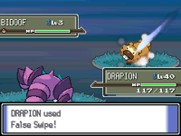 Drapion usando falso tortazo en la cuarta generación.