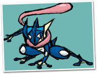 Dibujo de Greninja.