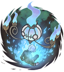 Artwork de Chandelure quemando un alma