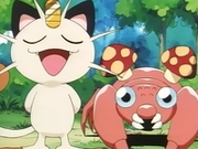 EP044 Meowth y Paras